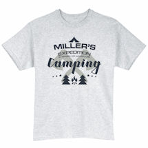 Alternate Image 1 for Personalized "Your Name" Expedition Camping T-Shirt or Sweatshirt